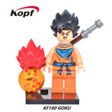Single Sale Building Blocks Dragon Ball Z Figures Broly Super Sayayin Black Goku Vegeta Dolls Bricks Children Gift Toys KF392