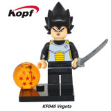 Single Sale Building Blocks Dragon Ball Z Figures Broly Super Sayayin Black Goku Vegeta Dolls Bricks Children Gift Toys KF392