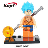 Single Sale Building Blocks Dragon Ball Z Figures Broly Super Sayayin Black Goku Vegeta Dolls Bricks Children Gift Toys KF392