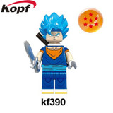 Single Sale Building Blocks Dragon Ball Z Figures Broly Super Sayayin Black Goku Vegeta Dolls Bricks Children Gift Toys KF392