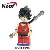 Single Sale Building Blocks Dragon Ball Z Figures Broly Super Sayayin Black Goku Vegeta Dolls Bricks Children Gift Toys KF392