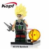 Single Sale Building Blocks Dragon Ball Z Figures Broly Super Sayayin Black Goku Vegeta Dolls Bricks Children Gift Toys KF392