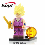 Single Sale Building Blocks Dragon Ball Z Figures Broly Super Sayayin Black Goku Vegeta Dolls Bricks Children Gift Toys KF392