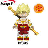Single Sale Building Blocks Dragon Ball Z Figures Broly Super Sayayin Black Goku Vegeta Dolls Bricks Children Gift Toys KF392