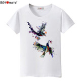 BGtomato Hot sale summer Beautiful birds shirt women top tees new t shirt women short sleeve casual clothes fashion t-shirt