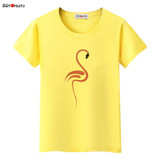 BGtomato beautiful Flamingo printing t shirts for women summer cool animal tops super fashion new style casual tee shirts