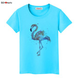 BGtomato beautiful Flamingo printing t shirts for women summer cool animal tops super fashion new style casual tee shirts