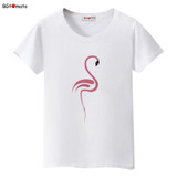 BGtomato beautiful Flamingo printing t shirts for women summer cool animal tops super fashion new style casual tee shirts