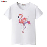 BGtomato beautiful Flamingo printing t shirts for women summer cool animal tops super fashion new style casual tee shirts