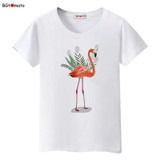 BGtomato beautiful Flamingo printing t shirts for women summer cool animal tops super fashion new style casual tee shirts