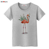 BGtomato beautiful Flamingo printing t shirts for women summer cool animal tops super fashion new style casual tee shirts
