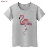 BGtomato beautiful Flamingo printing t shirts for women summer cool animal tops super fashion new style casual tee shirts