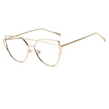 Beyond Star High Quality Clear Lens Glasses Women Brand Designed Fashion Metal Frames Eyeglasses Gold Aviator Glasses Lunettes