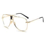 Beyond Star High Quality Clear Lens Glasses Women Brand Designed Fashion Metal Frames Eyeglasses Gold Aviator Glasses Lunettes