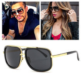 Beyond Star Big Sunglasses Women Men Metal Mens Square Frame Sun Glasses Brand Designer Oculos Lunettes 400UV Women Glasses