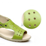 BEYARNE Cow Genuine Leather Sandals Women Flat Heel Sandals Fashion Summer Shoes Woman Sandals Summer Plus Size 43 Free Shipping
