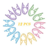 Emual Folding Hanger,12 Pcs Portable Folding Clothes Hangers Foldable Clothes Drying Rack for Travel