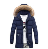BETTONAL Winter Parka Men Jacket Coat Fur Collar Outerwear Fashion Hood Padded Quilted Warm Male Jackets Hooded Casual Wadde