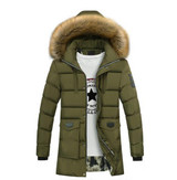 BETTONAL Winter Parka Men Jacket Coat Fur Collar Outerwear Fashion Hood Padded Quilted Warm Male Jackets Hooded Casual Wadde
