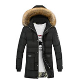 BETTONAL Winter Parka Men Jacket Coat Fur Collar Outerwear Fashion Hood Padded Quilted Warm Male Jackets Hooded Casual Wadde