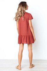 Betsy Dress - Rust