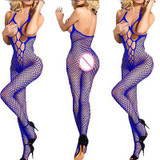 Best Women Lingerie Nightwear Babydoll Fishnet Bodystocking Mini Dress Bodysuit
