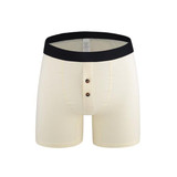 Best Selling Button Cotton Comfortable Long Leg Men's Boxers Shorts Button Front Open Male Underpants Man Underwear