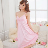 Best Sales Fashion Suspender Night Dress Women Deep V Silk  Sleepwear Shirts Robes Best Sales Fashion Suspender Night Dress Women Deep V Silk  Sleepwear Shirts Robes