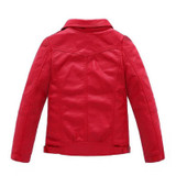 Baby Boys Faux Leather Jacket Kids Girls And Coats Spring Kids Jackets Boys Casual Black Solid Children Outerwear 2017