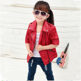 Baby Boys Faux Leather Jacket Kids Girls And Coats Spring Kids Jackets Boys Casual Black Solid Children Outerwear 2017