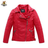 Baby Boys Faux Leather Jacket Kids Girls And Coats Spring Kids Faux Leather Jackets Boys Casual Black Solid Children Outerwear