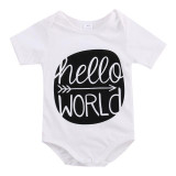 Baby Boy White Bodysuit Toddler Summer Outfits Clothes Newborn Kids Letter Jumpsuit Baby Girl Playsuit Baby Boy White Bodysuit Toddler Summer Outfits Clothes Newborn Kids Letter Jumpsuit Baby Girl Playsuit