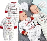 Baby Boy Girl Newborn Romper Hat Sleepsuit Outfit Set Baby Clothing baby boy clothes winter baby winter romper coveralls