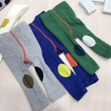 baby boy girl clothing 2016 autumn and winter new knee dot patch baby knitting leggings pants warm neutral pantyhose Baby Pants