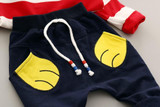 Baby Boy Clothing Set New Autumn 1-3 year 2017 Fashion Style Cotton O-Neck full Sleeve Strip Lion Boys Clothes Set A266