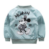 Girls Mickey Coat Windbreaker Spring Autumn Baby Trench for Boys Fashion Children Jackets for Teenagers Infant Coat Kid Outwear