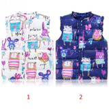 Girls Laciness Waistcoat Warm Kids Vest For Girl Waistcoat Autumn Winter Spring Children Casual Cotton Outerwear