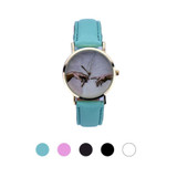 Girls Ladies Female Quartz Bracelet Watch Women Lady Leather Analog Quartz Wrist Watch Elegant Women Watch Girl Watch m5204