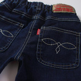 Girls Jeans 2018 Cartoon Solid Baby Boys Jeans Girls Pants Slim Skinny Kids Leggings Cotton Casual Children Girls Clothes