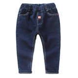 Girls Jeans 2018 Cartoon Solid Baby Boys Jeans Girls Pants Slim Skinny Kids Leggings Cotton Casual Children Girls Clothes