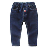 Girls Jeans 2018 Cartoon Solid Baby Boys Jeans Girls Pants Slim Skinny Kids Leggings Cotton Casual Children Girls Clothes