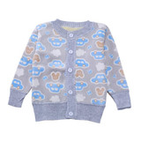 Girls Jacket Spring Autumn cartoon car infant baby boys Jackets For Girls and boys knitted coat Kids Outerwear Children Clothes