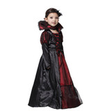 Girls Halloween Dress Black Queen Vampire Costume Kids Carnival Masquerade Party Fancy Vestido Children Cosplay Clothes