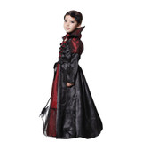 Girls Halloween Dress Black Queen Vampire Costume Kids Carnival Masquerade Party Fancy Vestido Children Cosplay Clothes