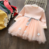 Girls Dresses Kids Princess Dress For Girls 2017 Winter Thick Plus Velvet Costumes Baby Vestidos Children Long Sleeve Clothes