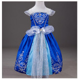 Girls Dresses Belle Princess Costume Dresses Children Cinderella Sleeping Beauty Rapunzel Cosplay Clothing Kids Party Dress