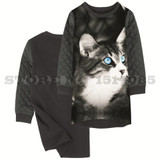 Girls Dresses animal cat nice Print baby Kids Clothes grid new Fashion Kids Long sleeve Girl clothing Children winter Designer