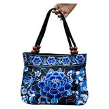 Chinese Women Handbag Embroidery Ethnic Summer Handmade Flowers Ladies Tote Shoulder Bags Cross-body bag