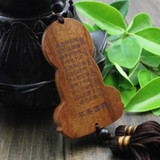 Chinese Wood Carving & Buddha Beads Chinese Halloween gifts Shakyamuni Statue Sculpture Amulet Car Pendant Netsuke AHJ004