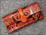 Chinese style women wallet Genuine Leather lady purse women card holder wallet female Clutch bag mobile phone bag coin purse